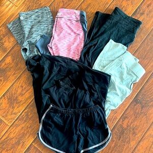 Bundle of 7pairs of workout pants and shorts